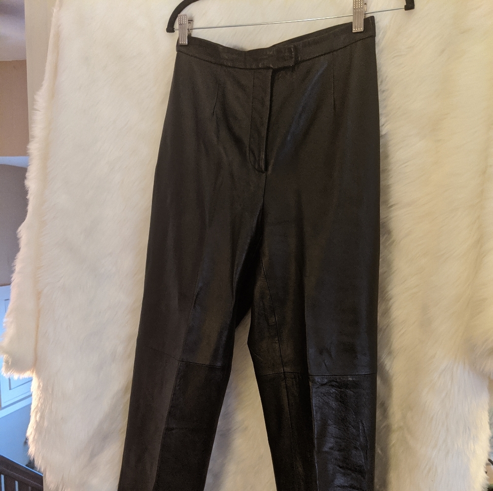 Black Leather Pants